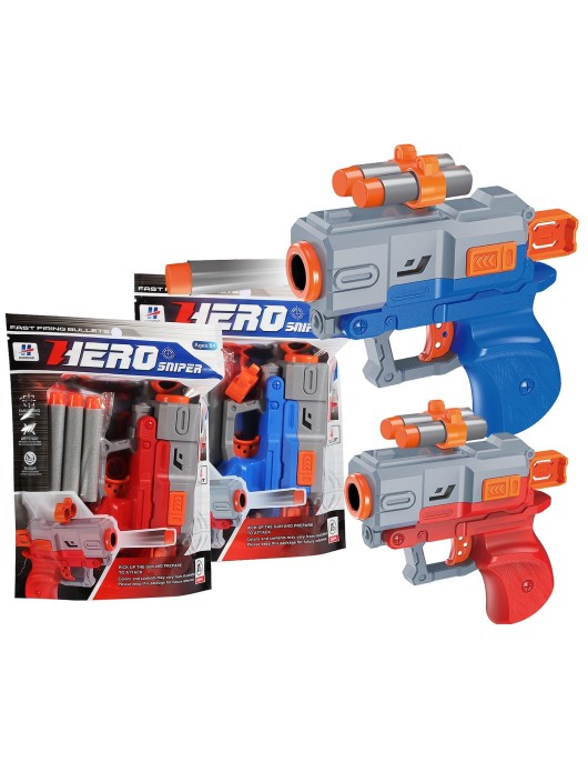 Πιστολάκι με 4 Βελάκια 16x19x4cm ToyMarkt 88882