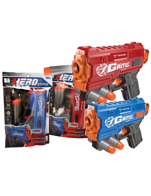 Χοντρό Πιστολάκι με 4 Βελάκια 17x23x4cm ToyMarkt 88883