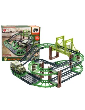 Αυτοκινητόδρομος Μικρός Στρατιωτικός με Γέφυρα Μπαταρίας 21x18x6cm ToyMarkt 88886