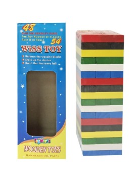 Επιτραπέζιο Χρωματιστά Τουβλάκια 6,5x23x6,5cm ToyMarkt 891654