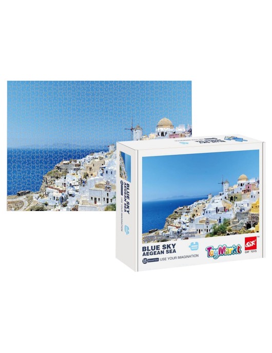 Παζλ 1000 τεμ Αιγαίο Πέλαγος Blue sky 25x20x5cm ToyMarkt 891774