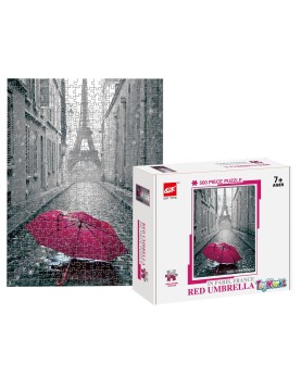 Παζλ 500 τεμ red Umbrella στο Παρίσι 23x18x5cm ToyMarkt 891780