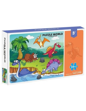 Παζλ 25 τεμ Αστεία Δεινοσαυράκια 15x10x3cm ToyMarkt 891863