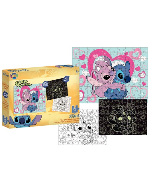 Παζλ 100τεμ Glow in the Dark Stitch 48x34cm Stitch 000565647