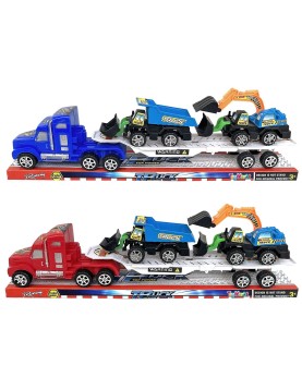 Νταλίκα Friction &amp; 2 Free Wheels Δομικά Στην Καρότσα 48x13x7cm ToyMarkt 902060