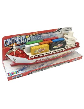 Πλοίο Φρίξιον Μεταφοράς Κοντέινερ Διάφορα Χρώματα 32cm ToyMarkt 902089