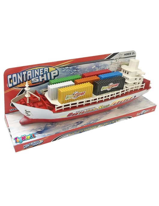 Πλοίο Φρίξιον Μεταφοράς Κοντέινερ Διάφορα Χρώματα 32cm ToyMarkt 902089