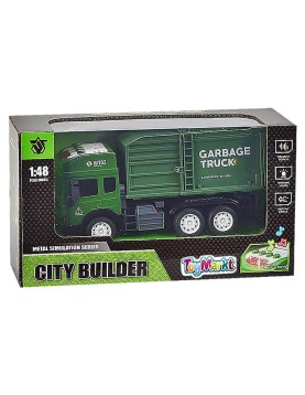 Die Cast Friction Σκουπιδιάρικο με φως + ήχο 27x15x10cm ToyMarkt 902244