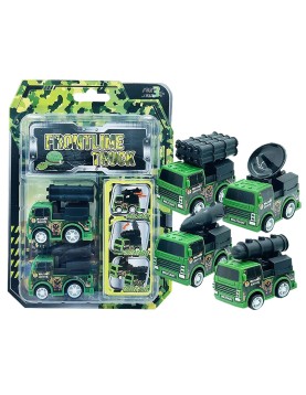 Στρατωτικά Οχήματα Pull Back σε Καρτέλα 14x20x3cm ToyMarkt 902302