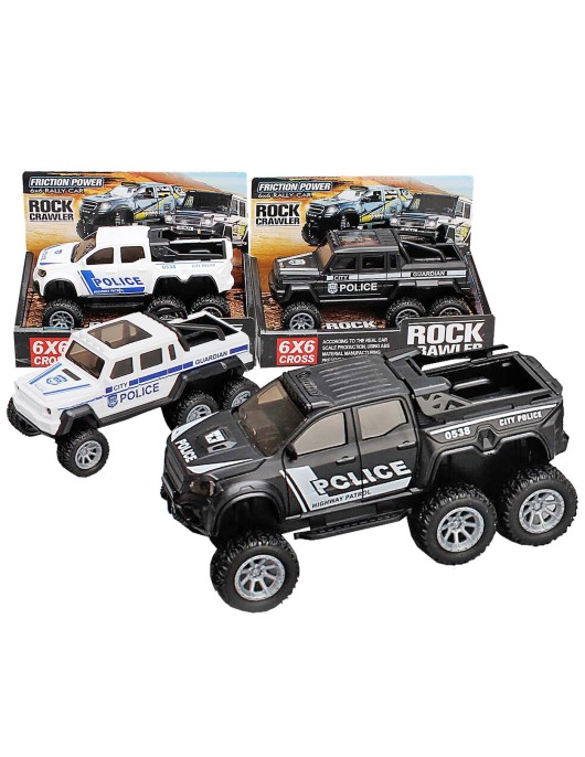 Pick up Police 6x6 Friction 16x11x9cm ToyMarkt 902305