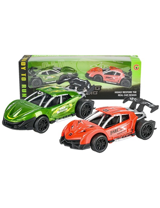 Σετ 2 Sportscar Friction 27x9x7cm ToyMarkt 902306