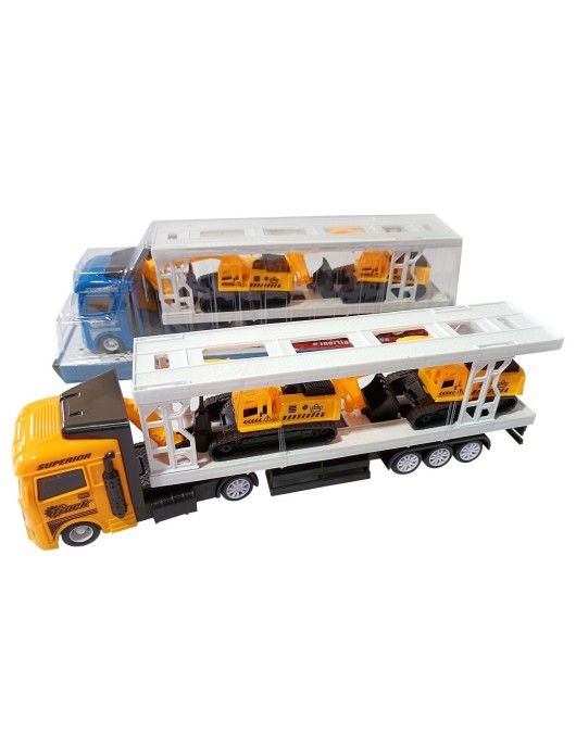 Νταλίκα Friction με 2 Δομικά Pull Back 34x11x8cm ToyMarkt 902315