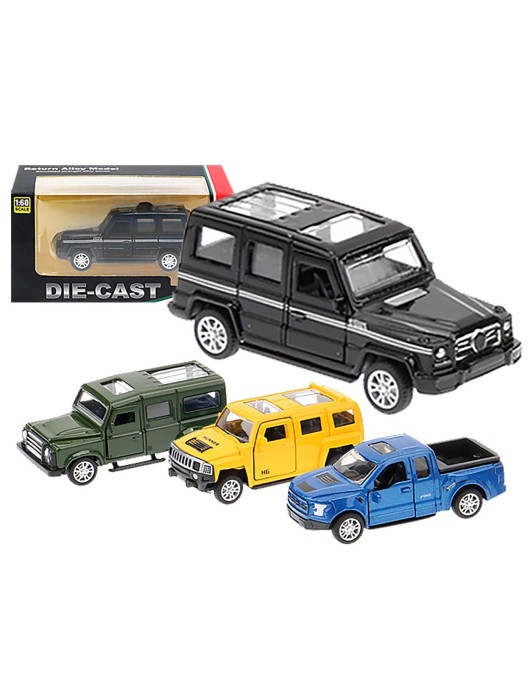 Die Cast Pull Back 1:60 off Road 12x6x5cm ToyMarkt 902317