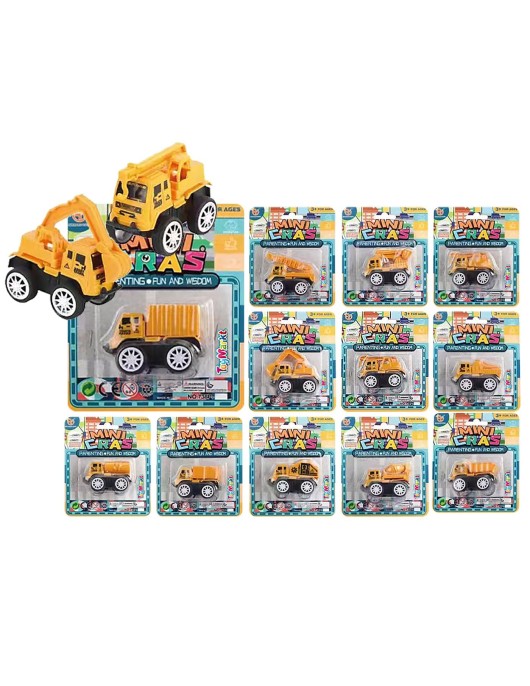 Μίνι Δομικά Pull Back σε Καρτέλα 12x14x3cm ToyMarkt 902323