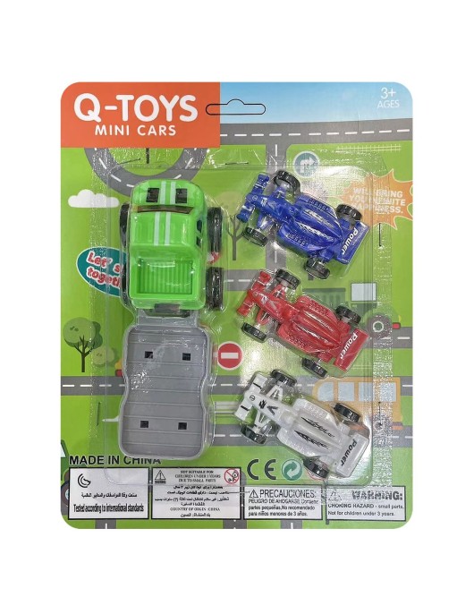 Καρτέλα Mini Cars Pull Back 16x23x5cm ToyMarkt 902362