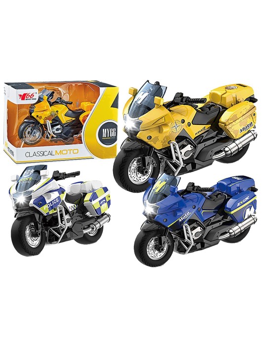 Μότο Μεταλλική Pull Back με Ήχους & φως 15x11x8cm ToyMarkt 902364