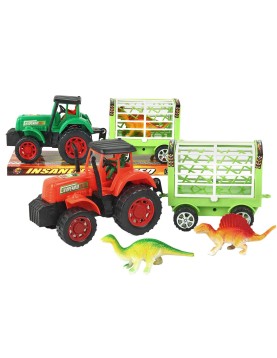 Τρακτέρ Friction με Ρυμούλκα 31x12x11cm ToyMarkt 902370