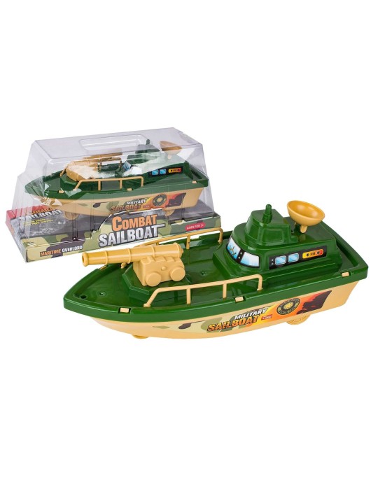 Στρατιωτικό Πλοιάριο Friction 29x13x12cm ToyMarkt 902372