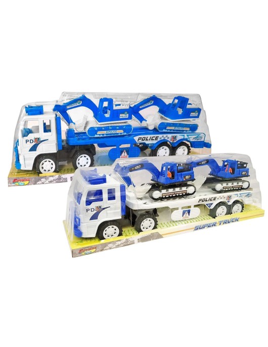 Νταλίκα Friction με 2 Δομικά 45x15x12cm ToyMarkt 902376