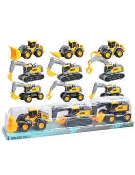 Δομικά Οχήματα Friction 3 τεμ 57x11x10cm ToyMarkt 902377