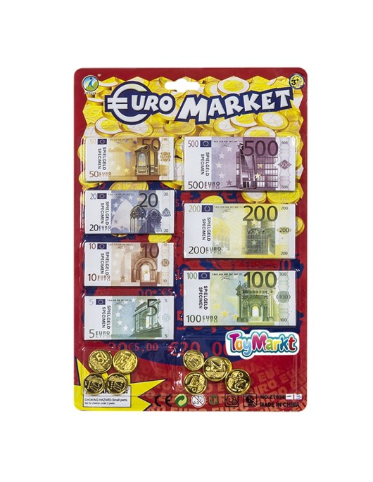 Νομίσματα Ευρό Καρτέλα 21x31cm ToyMarkt 911134