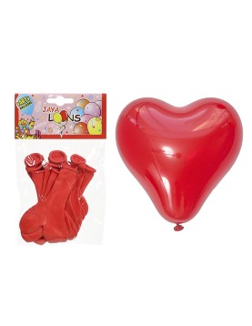 Σετ 10 Μπαλόνια Καρδιά Κόκκινη 23cm ToyMarkt 91182