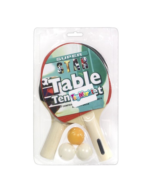 Ρακέτες + 3 Μπαλάκια Πιγκ-Πογκ 17x25cm ToyMarkt 912241