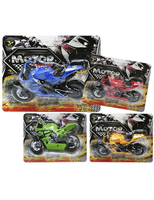 Καρτέλα 1 τεμ Μοτοσυκλέτα Free Wheels 14x12cm ToyMarkt 912770