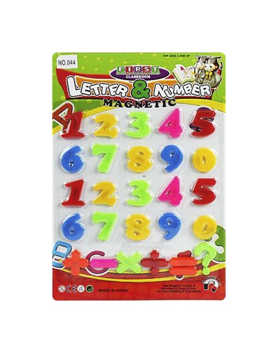 Μαγνητικοί Αριθμοί σε Καρτέλα 26x37cm ToyMarkt 912919