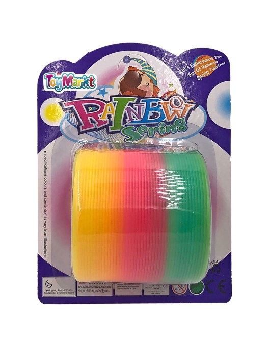 Ελατήριο Rainbow 7.5x6.5cm σε Καρτέλα 12x16x8cm ToyMarkt 913063