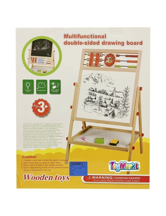 Ξύλινος Εκπαιδευτικός Πίνακας 32x29cm 37x45cm ToyMarkt 913087