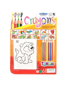 Σετ Ζωγραφικής σε Καρτέλα 19x26cm ToyMarkt 913088