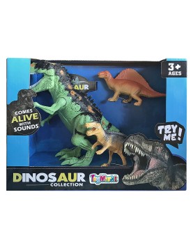 Δεινόσαυρος με φως &amp; ήχο 29x22x10cm ToyMarkt 913110