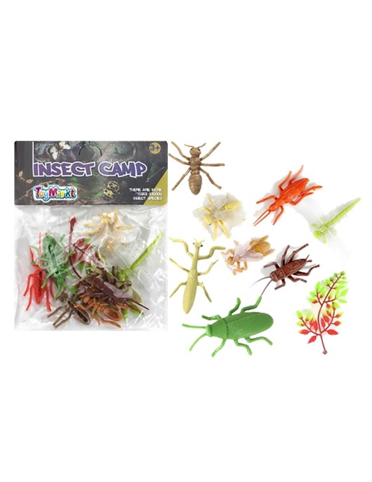 Μικρό σετ 8 Έντομα 14x16cm ToyMarkt 913154