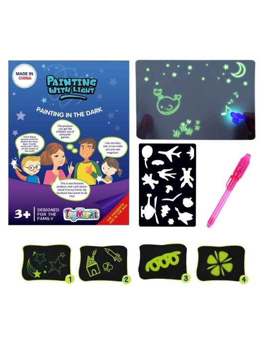 Τάμπλετ Ζωγραφικής Φωσφορίζει στο Σκοτάδι 18x24cm ToyMarkt 913194