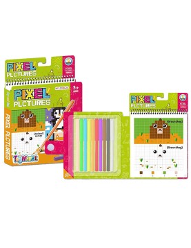 Ζωγραφική Pixel Pictures με 15 Σχέδια &amp; 10 Χρώματα 17x20x2cm ToyMarkt 913208