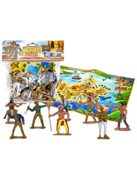 Σετ Καουμπόηδες &amp; Ινδιάνοι σε Σακουλάκι 15x19cm ToyMarkt 913272