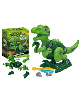 Δεινόσαυρος Velociraptor Συναρμολογούμενο 32 τεμ 16x20x5.5cm ToyMarkt 913275