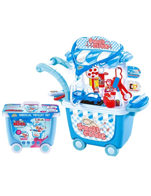 Τρόλευ Ιατρικά Εργαλεία Small Clinic 25x19x16cm ToyMarkt 913283