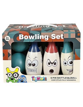Σετ Μπόουλινγκ Φατσούλες 23x16x11cm ToyMarkt 913354