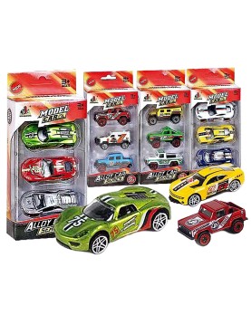 Σετ 3 Οχήματα die Cast Metal Free Wheels 9x22x4.5cm ToyMarkt 913361