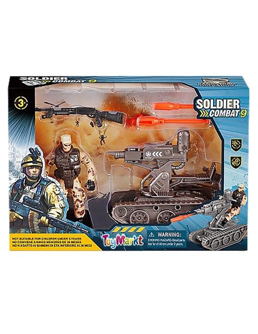 Στρατιώτης & Ερπυστριοφόρο σε Κουτί 24x17x5cm ToyMarkt 913385