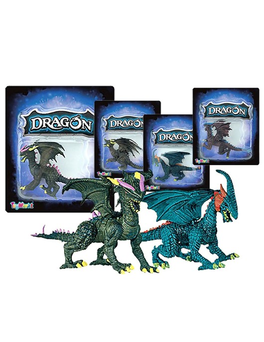 Δράκος σε Καρτέλα 4 Σχέδια 16x18x4cm ToyMarkt 913410