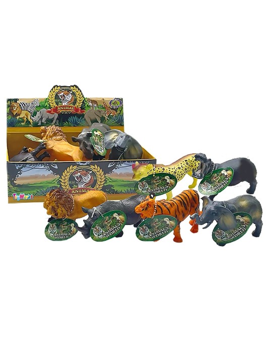 Άγρια ζώα Κουτί 6 Τεμαχίων 26x8x16cm ToyMarkt 913416