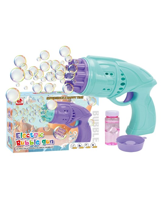 Όπλο Σαπουνόφουσκες 10 Τρύπες Μπαταρίας 18x12x6cm ToyMarkt 913446