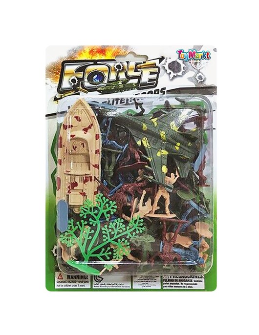 Στρατιωτάκια Αεροπλάνο Βάρκα Μικρή Καρτέλα 17x24x4cm ToyMarkt 913499