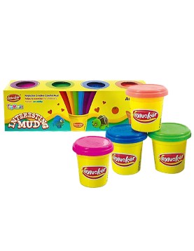 Σετ Πηλός 4 Χρώματα 24x6x6cm ToyMarkt 913510