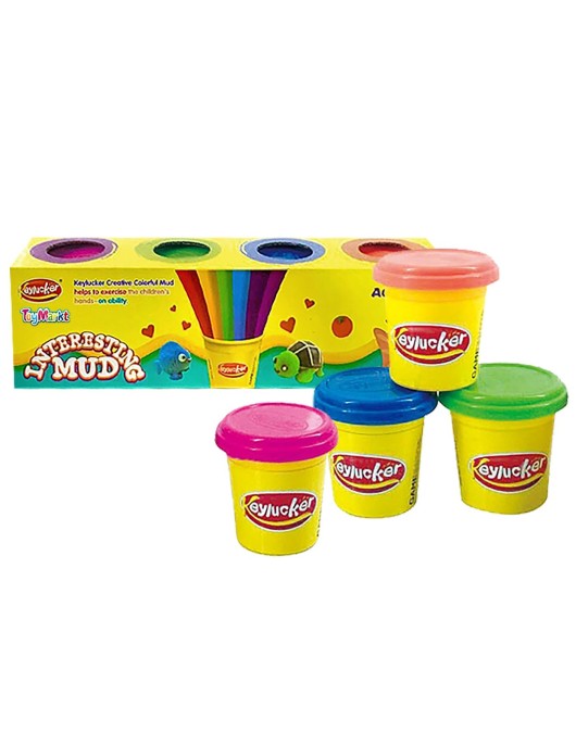 Σετ Πηλός 4 Χρώματα 24x6x6cm ToyMarkt 913510