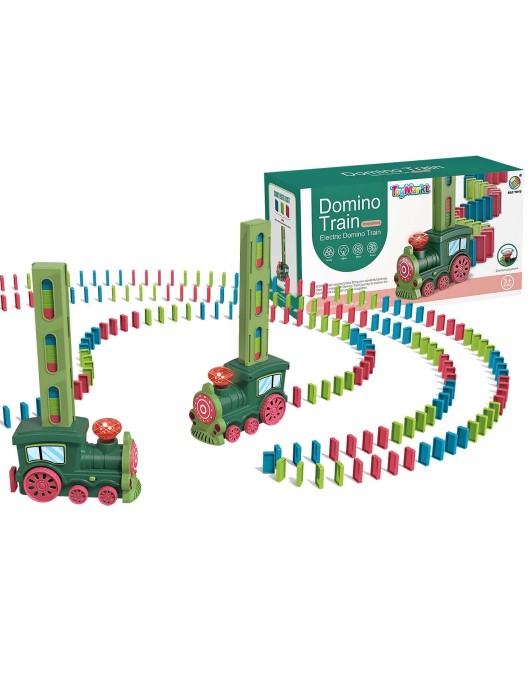 Ντόμινο Τραινάκι Μπαταρίας 26x14x8cm ToyMarkt 913517