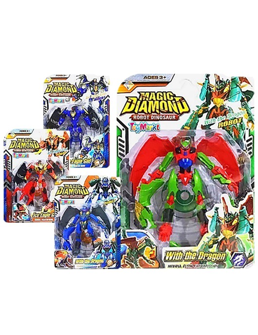 Robot Δεινόσαυρος σε Καρτέλα 25x35x6cm ToyMarkt 913526